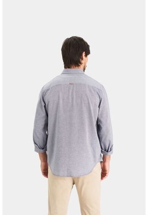 Camisa Oxford Manga Larga Calagua Para Hombre Semifitted Camisa Oxford Manga Larga Calagua Para Hombre Semifitted Azul Oscuro L VÉLEZ