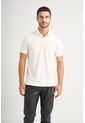 Polo Lucca Manga Corta Para Hombre Texturizada Polo Lucca Manga Corta Para Hombre Texturizada Crema S VÉLEZ de Vélez