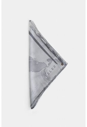 Pañuelo Pequeño En Tejido Plano Para Mujer Sombra Pañuelo Pequeño En Tejido Plano Para Mujer Sombra Gris XS VÉLEZ