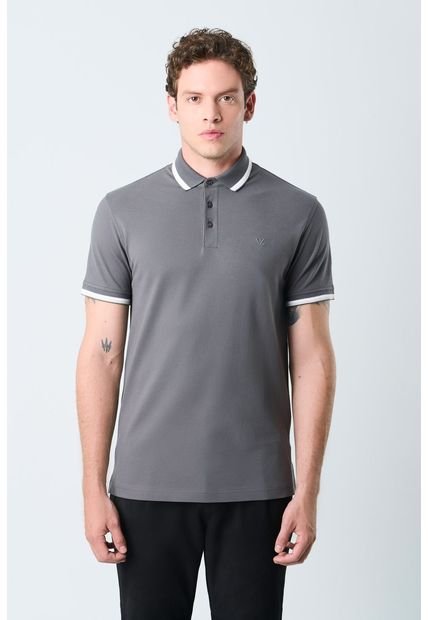 Polo Bilbao Manga Corta Para Hombre Semi Fitted Polo Bilbao Manga Corta Para Hombre Semi Fitted Gris S Vélez