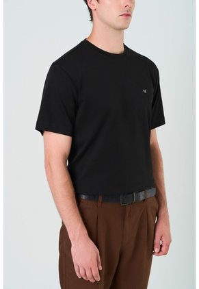 Camiseta Manga Corta Lerici Para Hombre Semi Fitted Camiseta Manga Corta Lerici Para Hombre Semi Fitted Negro XXL VÉLEZ