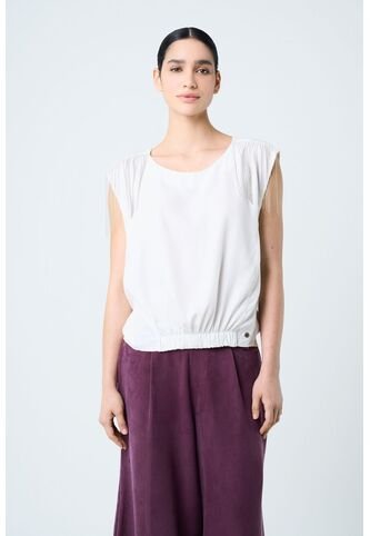 Camisa Hydra Manga Sisa Para Mujer Flecos Millaré Camisa Hydra Manga Sisa Para Mujer Flecos Millaré Blanco XL VÉLEZ Vélez