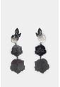 Aretes Maxi De Lámina Con Resina Para Mujer Flores de Vélez