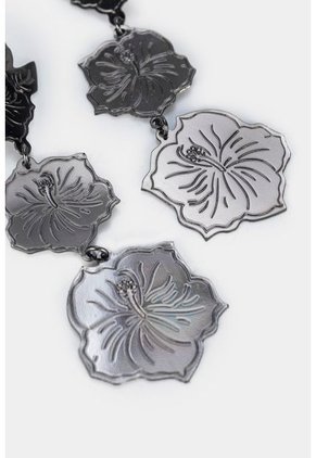 Aretes Maxi De Lámina Con Resina Para Mujer Flores