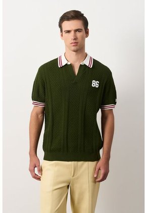 Polo Manga Corta Para Hombre Polo Manga Corta Para Hombre Verde XL VÉLEZ