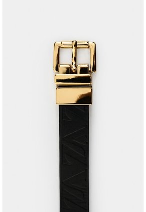 Cinturón Doble Faz Calix De Cuero Para Mujer Monogram Cinturón Doble Faz Calix De Cuero Para Mujer Monogram Negro L VÉLEZ