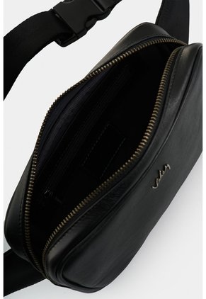 Riñonera Silueta Cuadrada De Cuero Para Hombre Hazel Riñonera Silueta Cuadrada De Cuero Para Hombre Hazel Negro VÉLEZ