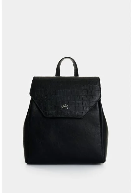 Morral Rosario De Cuero Para Mujer Corte Hexagonal Morral Rosario De Cuero Para Mujer Corte Hexagonal Negro VÉLEZ