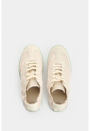 Tenis De Lona Y Cuero Gamuzado Para Mujer Wild Tenis De Lona Y Cuero Gamuzado Para Mujer Wild Blanco 36 VÉLEZ