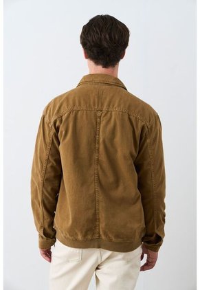 Chaqueta Vireo En Dril Para Hombre Semi Ajustada Chaqueta Vireo En Dril Para Hombre Semi Ajustada Cafe Claro L VÉLEZ