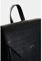 Morral Rosario De Cuero Para Mujer Corte Hexagonal Morral Rosario De Cuero Para Mujer Corte Hexagonal Negro VÉLEZ de Vélez
