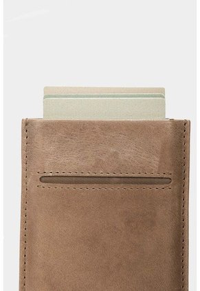 Porta Documentos De Cuero Miniwallet Porta Documentos De Cuero Miniwallet Gris Vélez