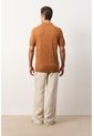 Polo Manga Corta Tejida Para Hombre Xinca Polo Manga Corta Tejida Para Hombre Xinca Miel XXL VÉLEZ de Vélez