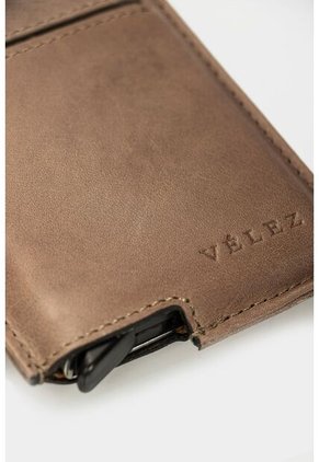 Porta Documentos De Cuero Miniwallet Porta Documentos De Cuero Miniwallet Gris Vélez