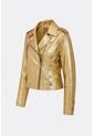 Chaqueta Biker De Cuero Folia Efecto Craquelado Para Mujer Royal Inti Chaqueta Biker De Cuero Folia Efecto Craquelado Para Mujer Royal Inti Dorado XL VÉLEZ de Vélez