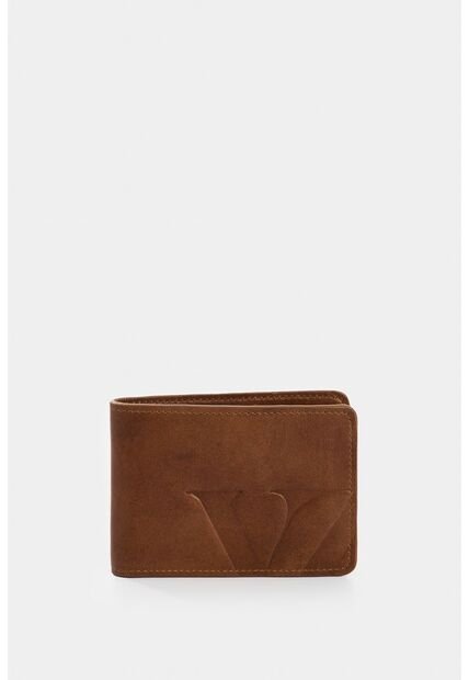 Billetera Alden De Cuero Para Hombre Monogram Billetera Alden De Cuero Para Hombre Monogram Miel VÉLEZ