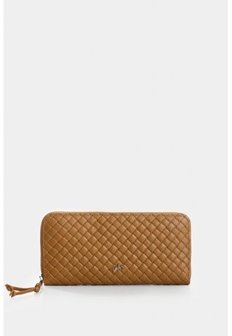 Billetera Porta Chequera De Cuero Para Mujer Astra Billetera Porta Chequera De Cuero Para Mujer Astra Miel VÉLEZ Vélez