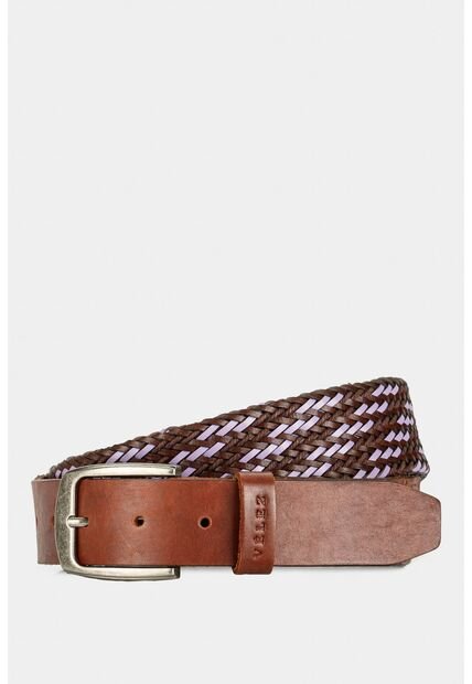 Cinturón Unifaz De Cuero Y Cordón Para Hombre Ciruela Cinturón Unifaz De Cuero Y Cordón Para Hombre Ciruela Brandy 36 VÉLEZ