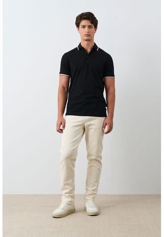 Polo Bilbao Manga Corta Para Hombre Semi Fitted Polo Bilbao Manga Corta Para Hombre Semi Fitted Negro S VÉLEZ Vélez