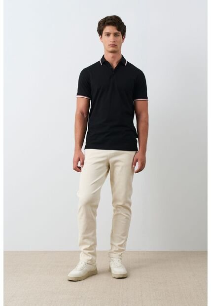 Polo Bilbao Manga Corta Para Hombre Semi Fitted Polo Bilbao Manga Corta Para Hombre Semi Fitted Negro S VÉLEZ