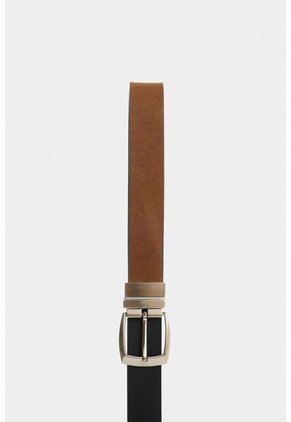 Cinturón Doble Faz De Cuero Para Hombre Serpia Cinturón Doble Faz De Cuero Para Hombre Serpia Miel 44 VÉLEZ
