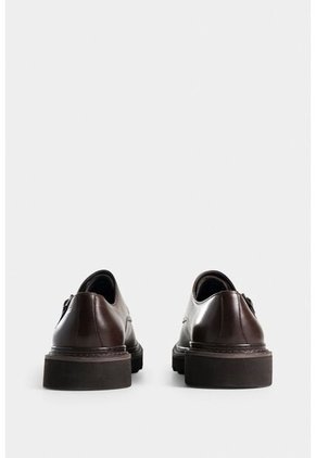 Mocasines Loira De Cuero Para Hombre Silueta Monkstrap Mocasines Loira De Cuero Para Hombre Silueta Monkstrap Cafe 40 Vélez