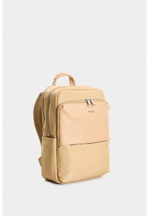 Morral Marfilo De Cuero Y Nylon Para Mujer Manija Trenzada Morral Marfilo De Cuero Y Nylon Para Mujer Manija Trenzada Arena VÉLEZ