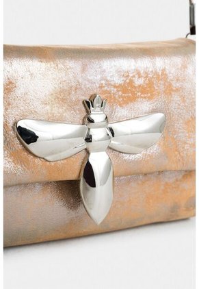 Manos Libres Iris De Cuero Tipo Folia Para Mujer Abeja Insignia Manos Libres Iris De Cuero Tipo Folia Para Mujer Abeja Insignia Plata Vélez