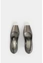 Tacones Cerrados Iris De Cuero Para Mujer Puntera Metálica Tacones Cerrados Iris De Cuero Para Mujer Puntera Metálica Plata 41 Vélez de Vélez