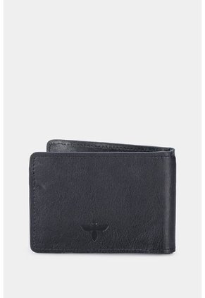 Porta Billetes Lunar De Cuero Para Hombre Cortes Simétricos Porta Billetes Lunar De Cuero Para Hombre Cortes Simétricos Negro Vélez