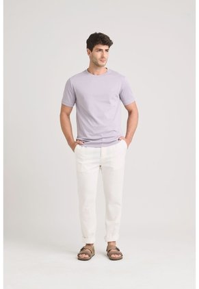 Camiseta Micropima Arizona Para Hombre Semi Ajustada Camiseta Micropima Arizona Para Hombre Semi Ajustada Lila L VÉLEZ