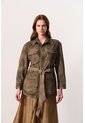 Chaqueta Parka En Gamuza Envejecida Para Mujer Lumbre Chaqueta Parka En Gamuza Envejecida Para Mujer Lumbre Verde Oliva S VÉLEZ de Vélez