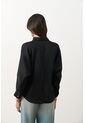Camisa Peonia Para Mujer Manga Murciélago Camisa Peonia Para Mujer Manga Murciélago Negro M VÉLEZ de Vélez