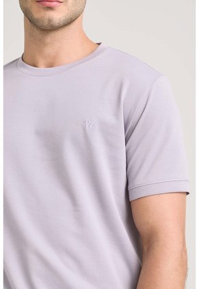 Camiseta Micropima Arizona Para Hombre Semi Ajustada Camiseta Micropima Arizona Para Hombre Semi Ajustada Lila L VÉLEZ