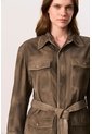 Chaqueta Parka En Gamuza Envejecida Para Mujer Lumbre Chaqueta Parka En Gamuza Envejecida Para Mujer Lumbre Verde Oliva S VÉLEZ de Vélez