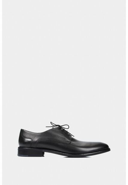 Zapatos Cordón Formal Humanista De Cuero Para Hombre Liso Negro Zapatos Cordón Formal Humanista De Cuero Para Hombre Liso Negro 38 VÉLEZ