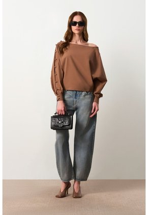 Camisa Oversize Para Mujer Savia Camisa Oversize Para Mujer Savia Tabaco M VÉLEZ