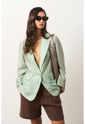 Blazer Regular Para Mujer Starlight Blazer Regular Para Mujer Starlight Verde S VÉLEZ