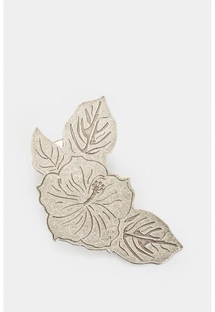 Pin Flores Jardín Para Mujer Aplique Metálico