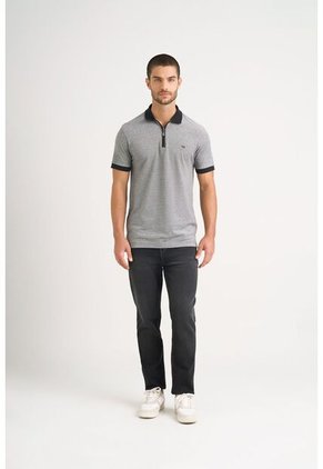 Polo Casual Algodón Para Hombre Cremallera Polo Casual Algodón Para Hombre Cremallera Negro M VÉLEZ