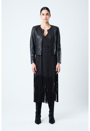 Chaqueta De Cuero Para Mujer Denver Chaqueta De Cuero Para Mujer Denver Negro M VÉLEZ