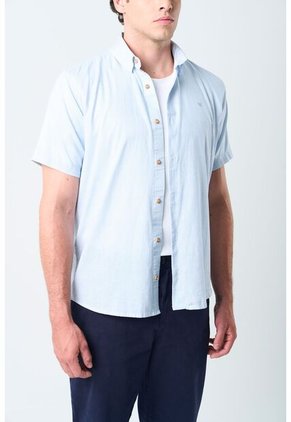 Camisa Manga Corta Enif Para Hombre Silueta Clásica Camisa Manga Corta Enif Para Hombre Silueta Clásica Azul Claro XL VÉLEZ
