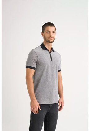 Polo Casual Algodón Para Hombre Cremallera Polo Casual Algodón Para Hombre Cremallera Negro M VÉLEZ