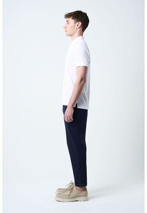 Polo Lucca Manga Corta Para Hombre Texturizada Polo Lucca Manga Corta Para Hombre Texturizada Blanco S VÉLEZ