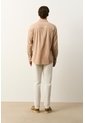Camisa Semi-fitted Manga Larga Para Hombre Memoria Camisa Semi-fitted Manga Larga Para Hombre Memoria Tabaco S VÉLEZ de Vélez