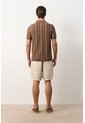 Polo Manga Corta Tejida Para Hombre Kiri Polo Manga Corta Tejida Para Hombre Kiri Tabaco XL VÉLEZ de Vélez