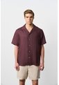 Camisa Manga Corta En Lino Para Hombre Málaga Camisa Manga Corta En Lino Para Hombre Málaga Vinotinto M VÉLEZ de Vélez