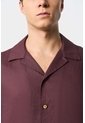 Camisa Manga Corta En Lino Para Hombre Málaga Camisa Manga Corta En Lino Para Hombre Málaga Vinotinto M VÉLEZ de Vélez