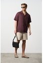Camisa Manga Corta En Lino Para Hombre Málaga Camisa Manga Corta En Lino Para Hombre Málaga Vinotinto M VÉLEZ de Vélez