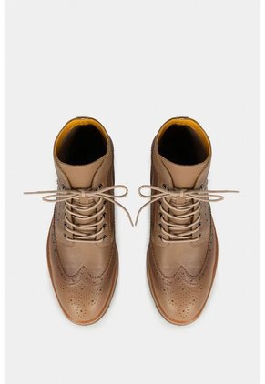 Botas Imperial De Cuero Para Hombre Caña Media Arena Botas Imperial De Cuero Para Hombre Caña Media Arena 43 Vélez